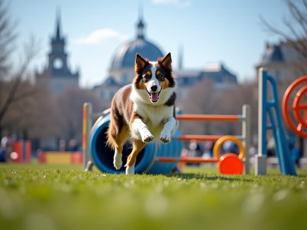 Parcours d'agility pour chien à Paris